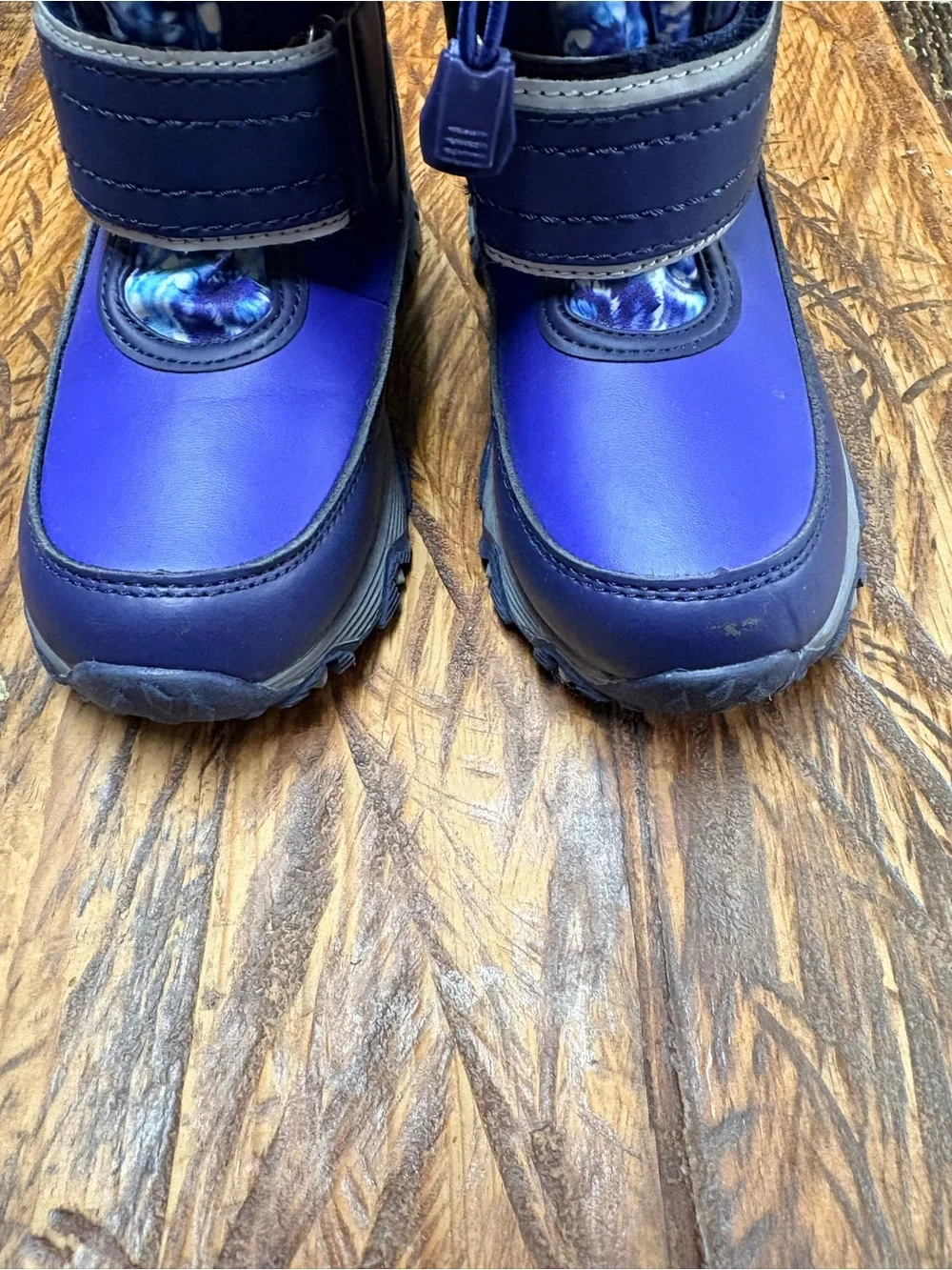 Lands' End Snow Flurry Insulated Royal Blue Waterproof Snow Boots Sz 11 Toddler